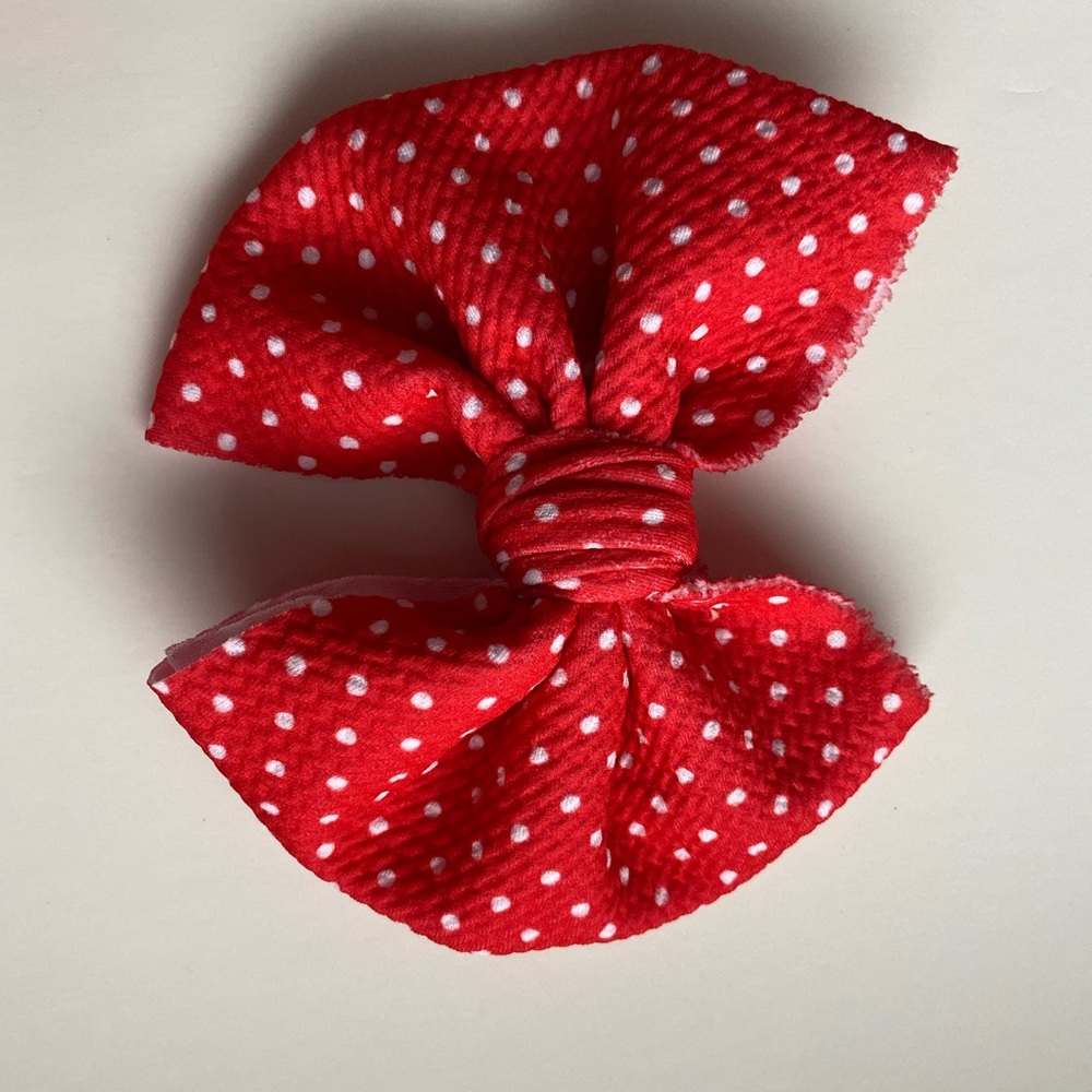 Red polka nylon